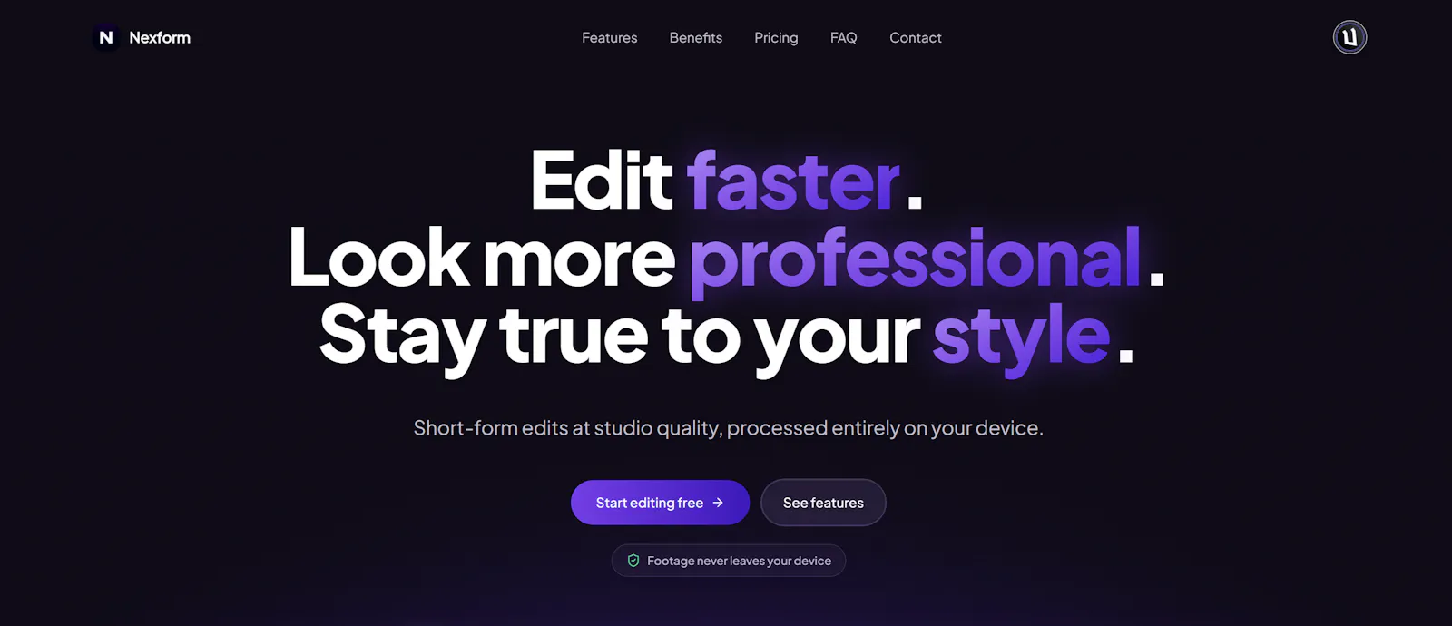 Nexform screenshot 1