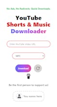 Ad free YouTube music, shorts downloader gallery image