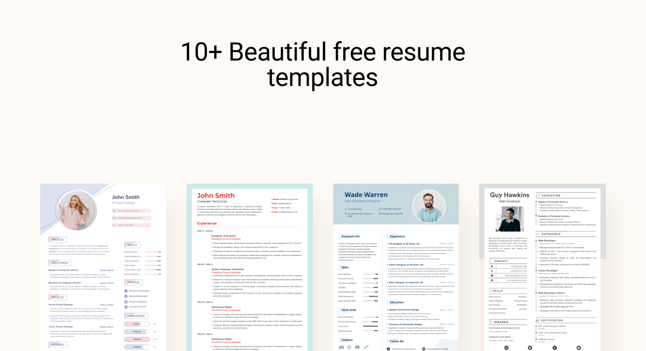 Resume gallery image