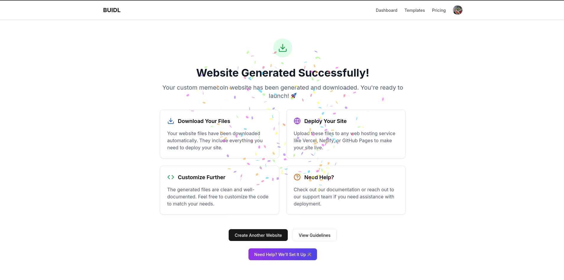 Biddled - Generatore di siti Web di MemeCoin media 4