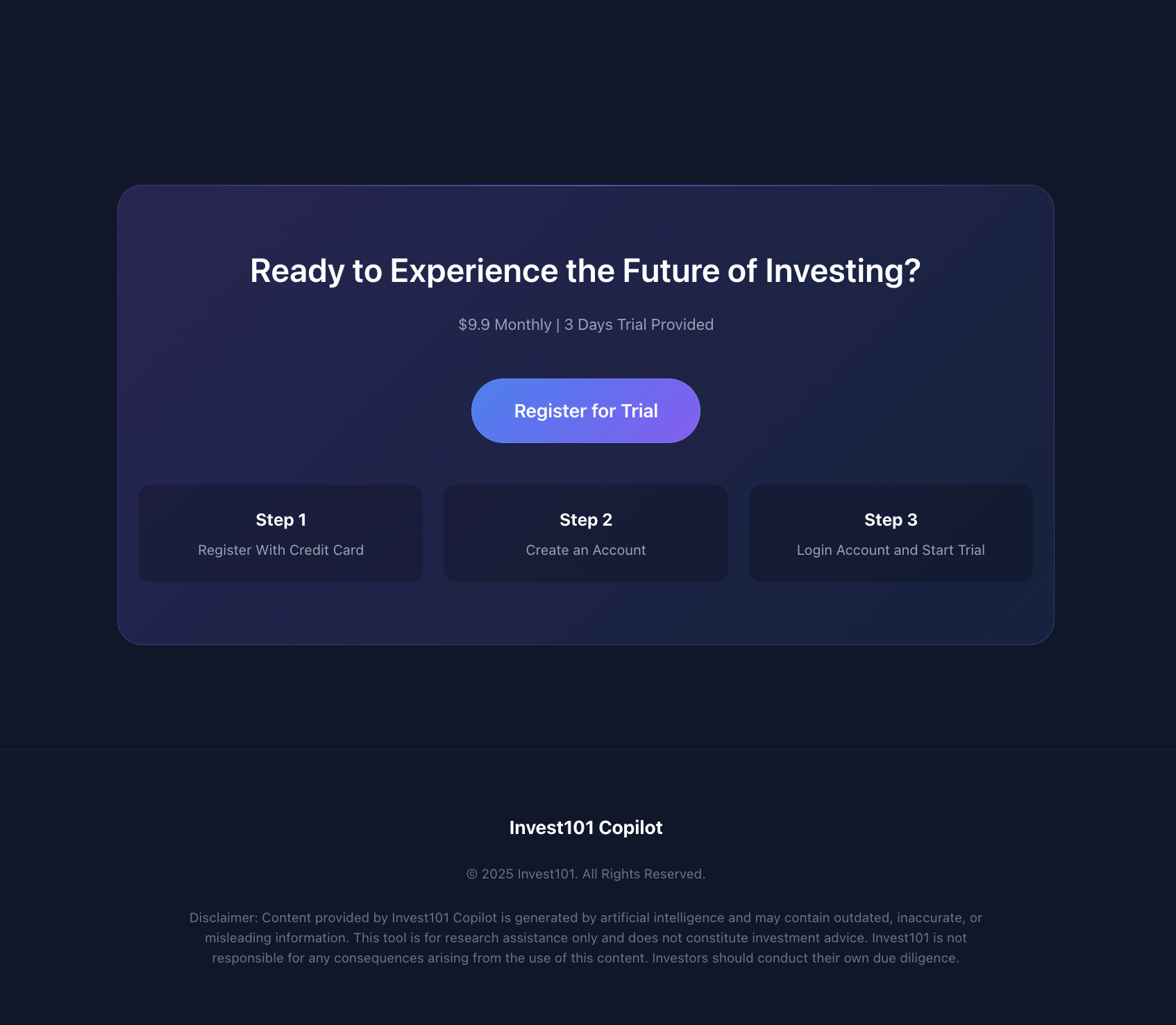 Invest101 Copilot gallery image