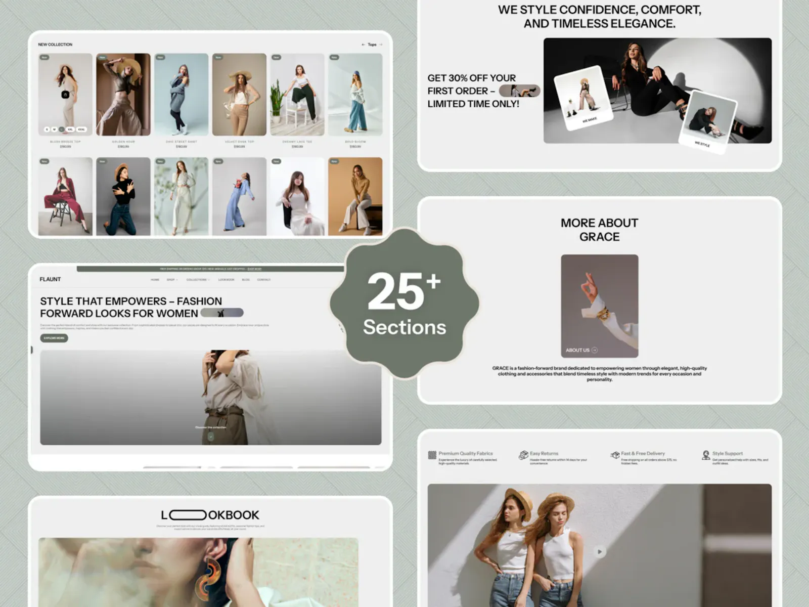 Flaunt Clothing Shopify Theme screenshot 2