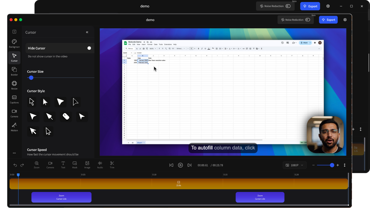 Motionik - Screenshot 2 showing product features and functionality