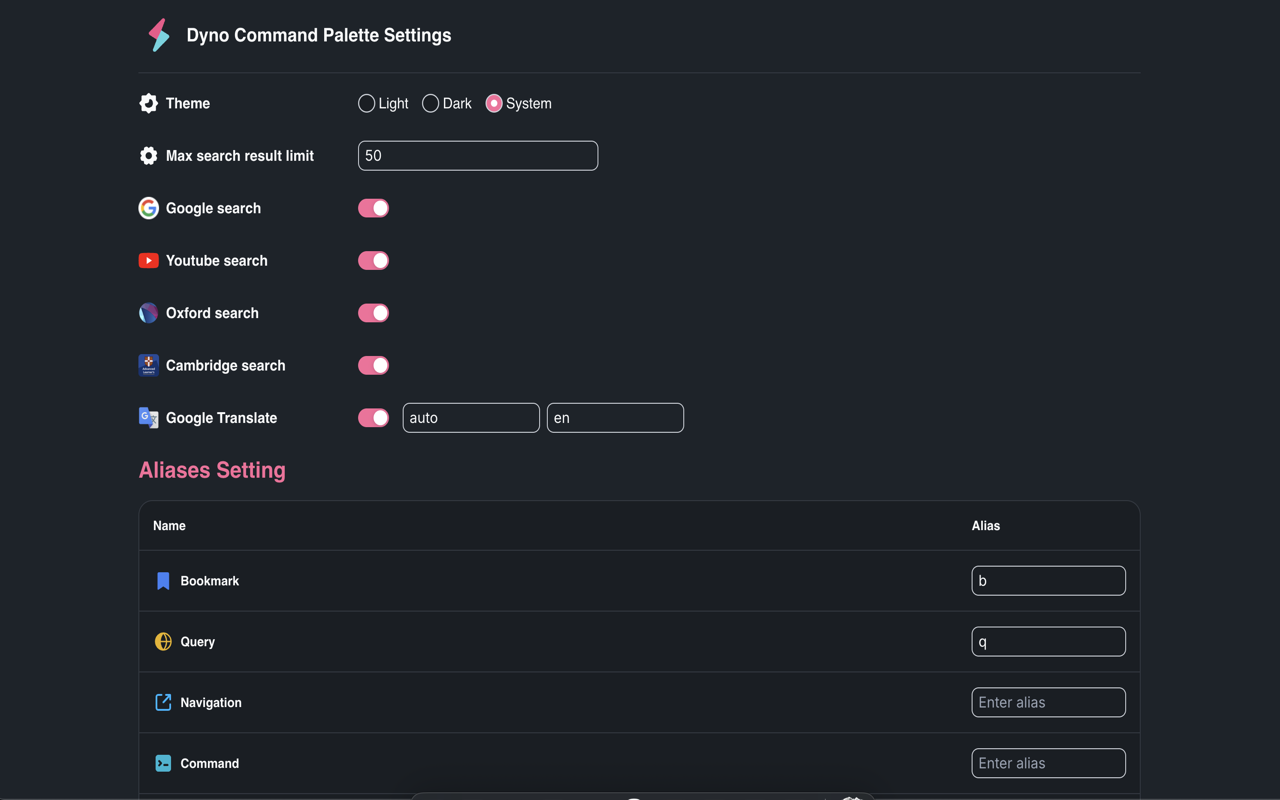 Dyno Command Palette gallery image