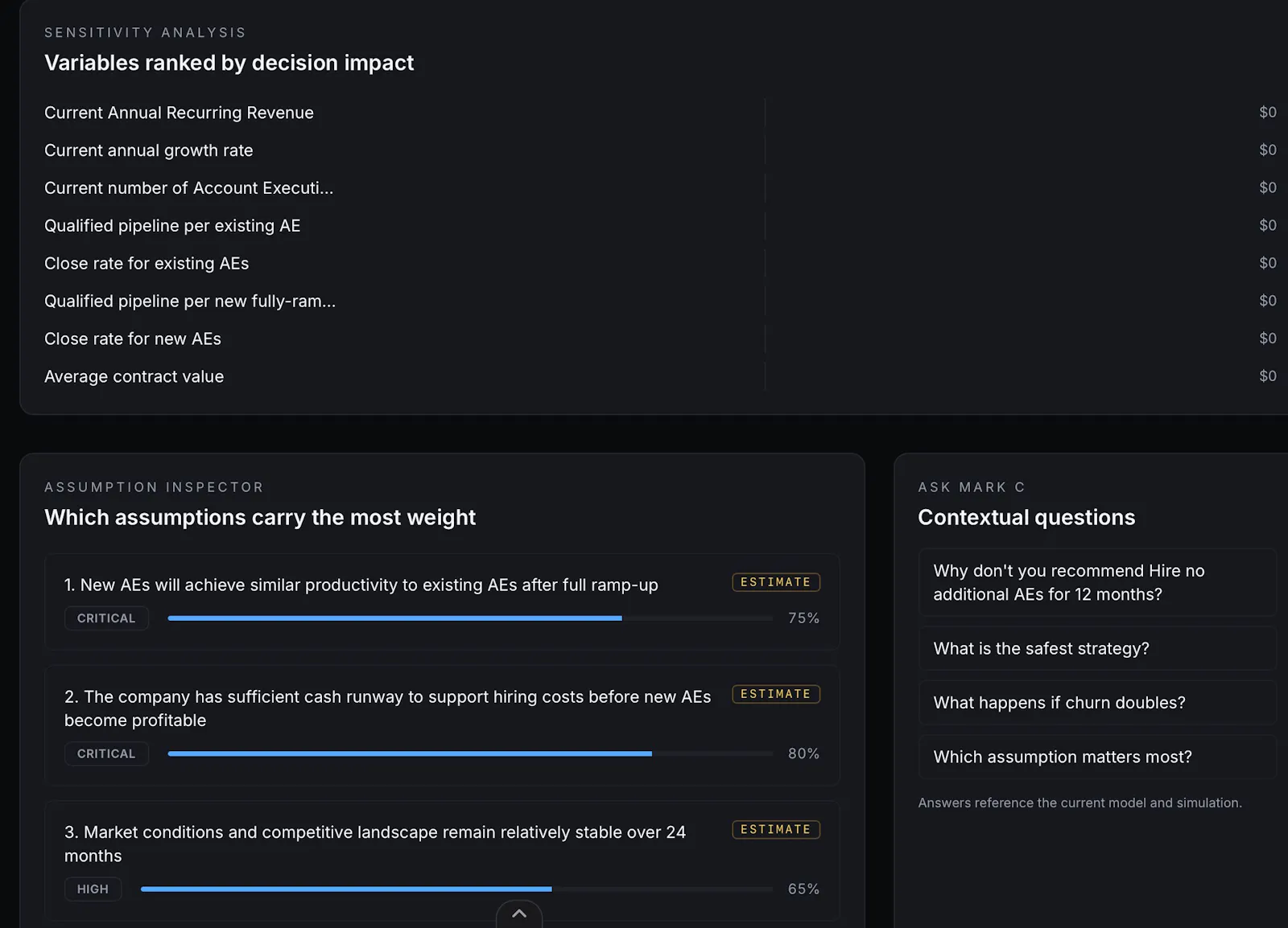 MARK C — Counterfactual Intelligence screenshot 3