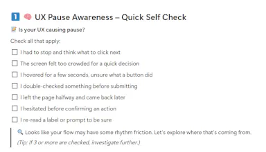UX Pause & Rhythm Tracker β Starter Kit gallery image