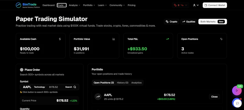 SimTrade screenshot 3