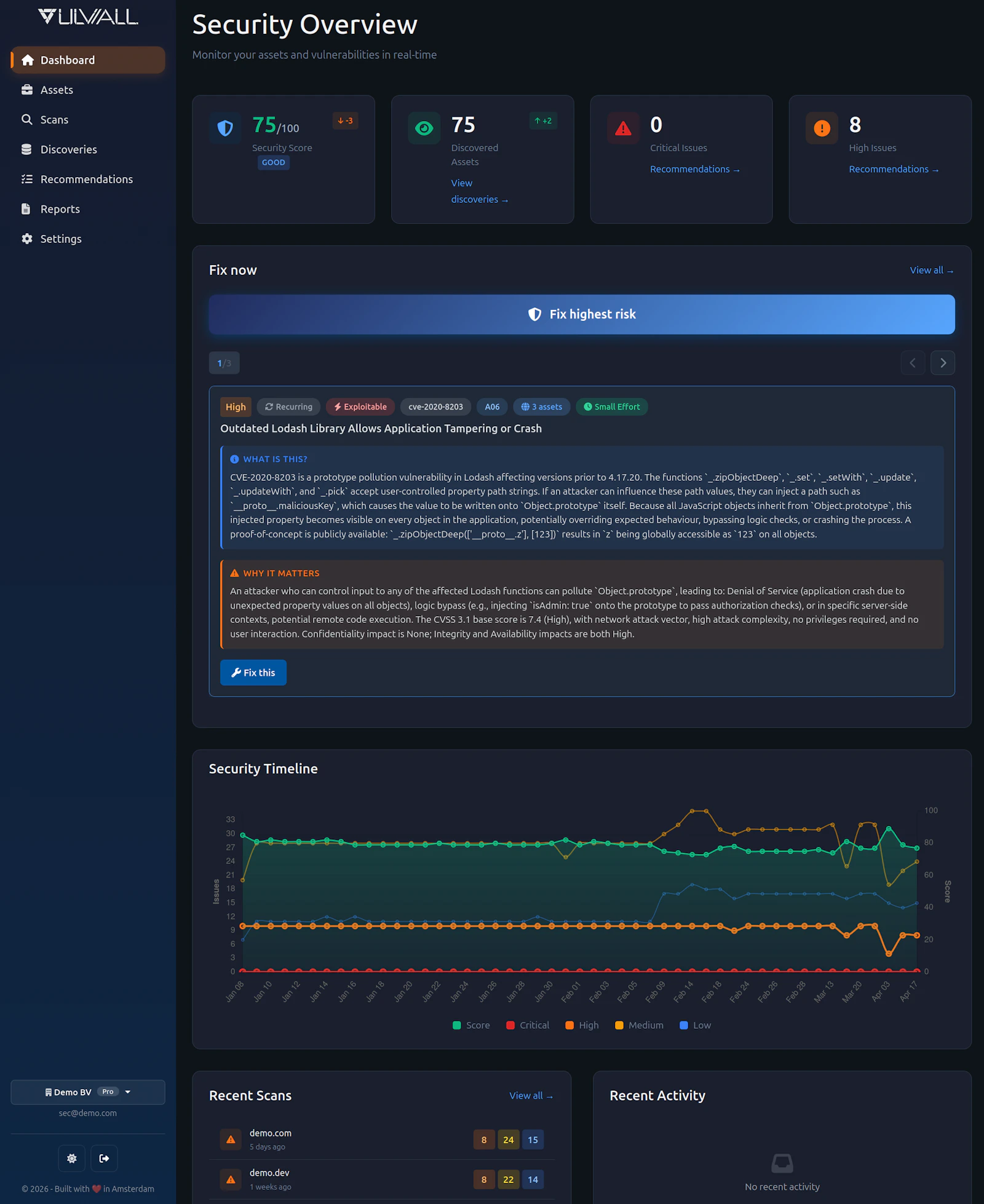VulWall screenshot 1