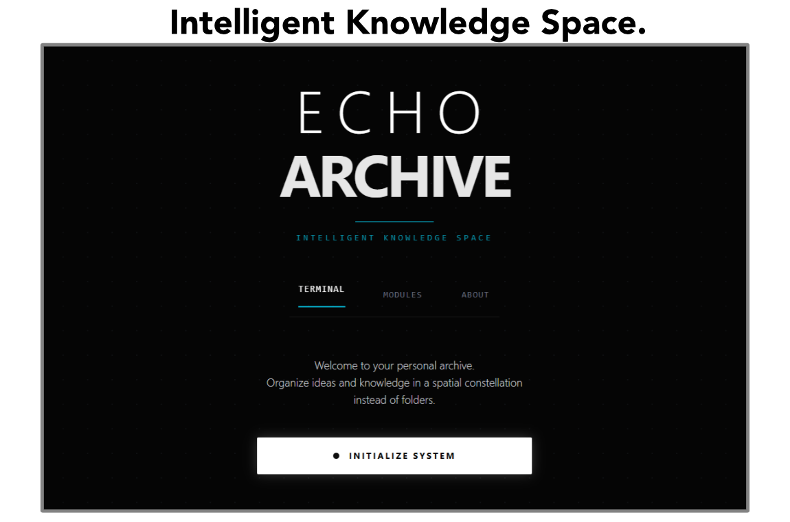 Echo Archive - Main product screenshot demonstrating key features and user interface