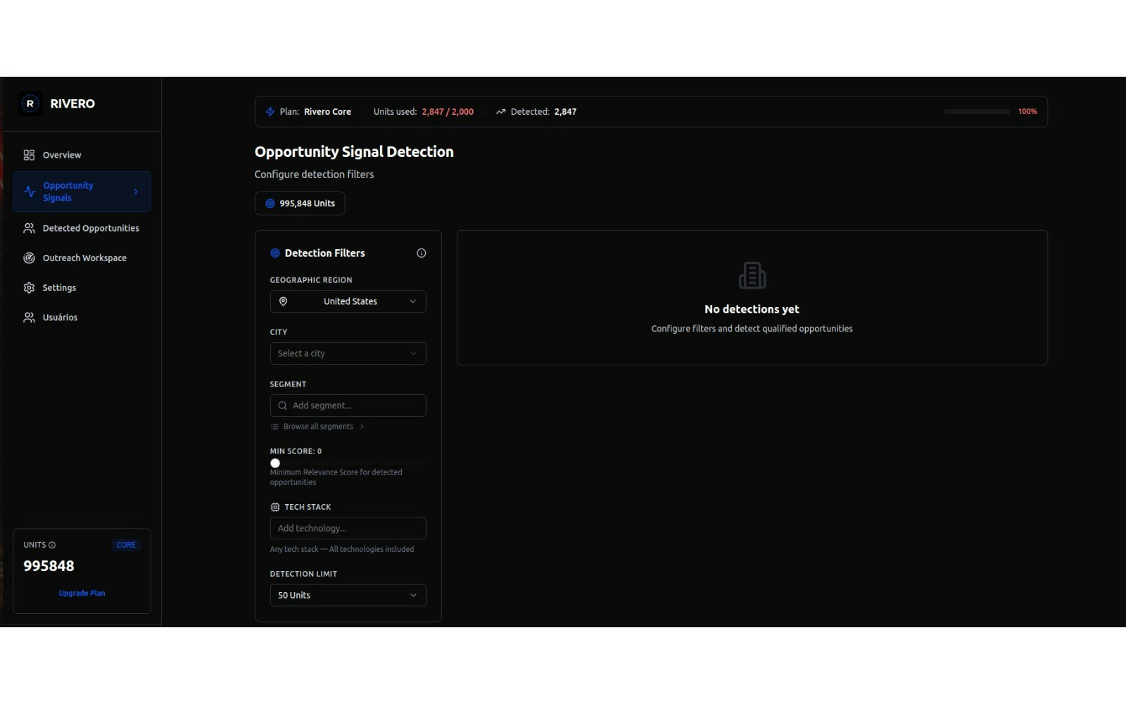 RIVERO Precision Commercial Intelligence - Screenshot 2 showing product features and functionality