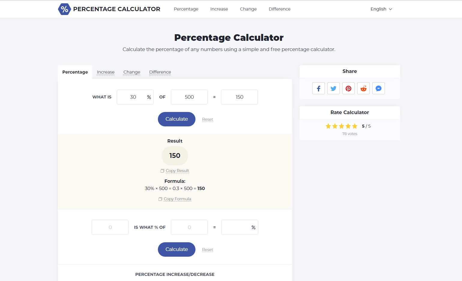 Percentage Calculator gallery image
