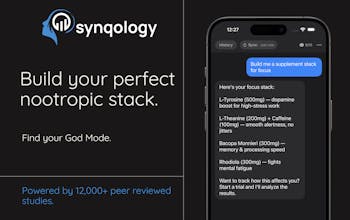 synqology: AI supplement, health tracker gallery image