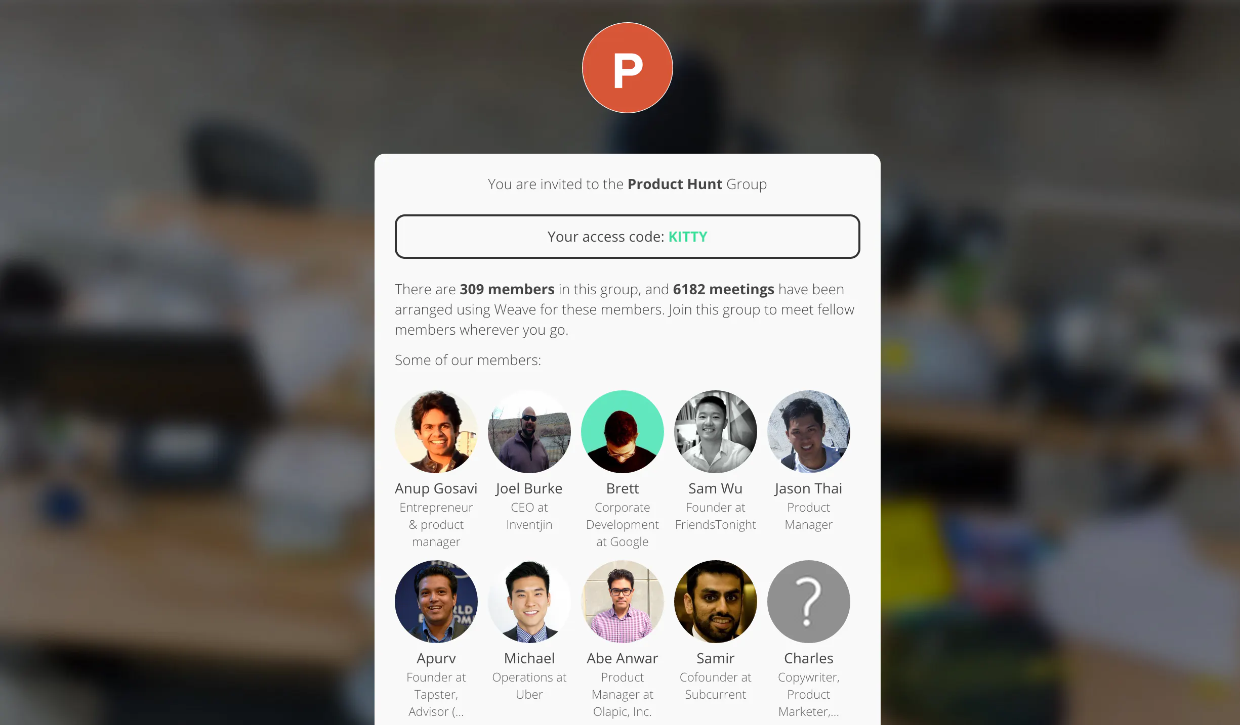 Weave Product Hunt Group