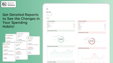 Notion Budget & Expense Tracker gallery image
