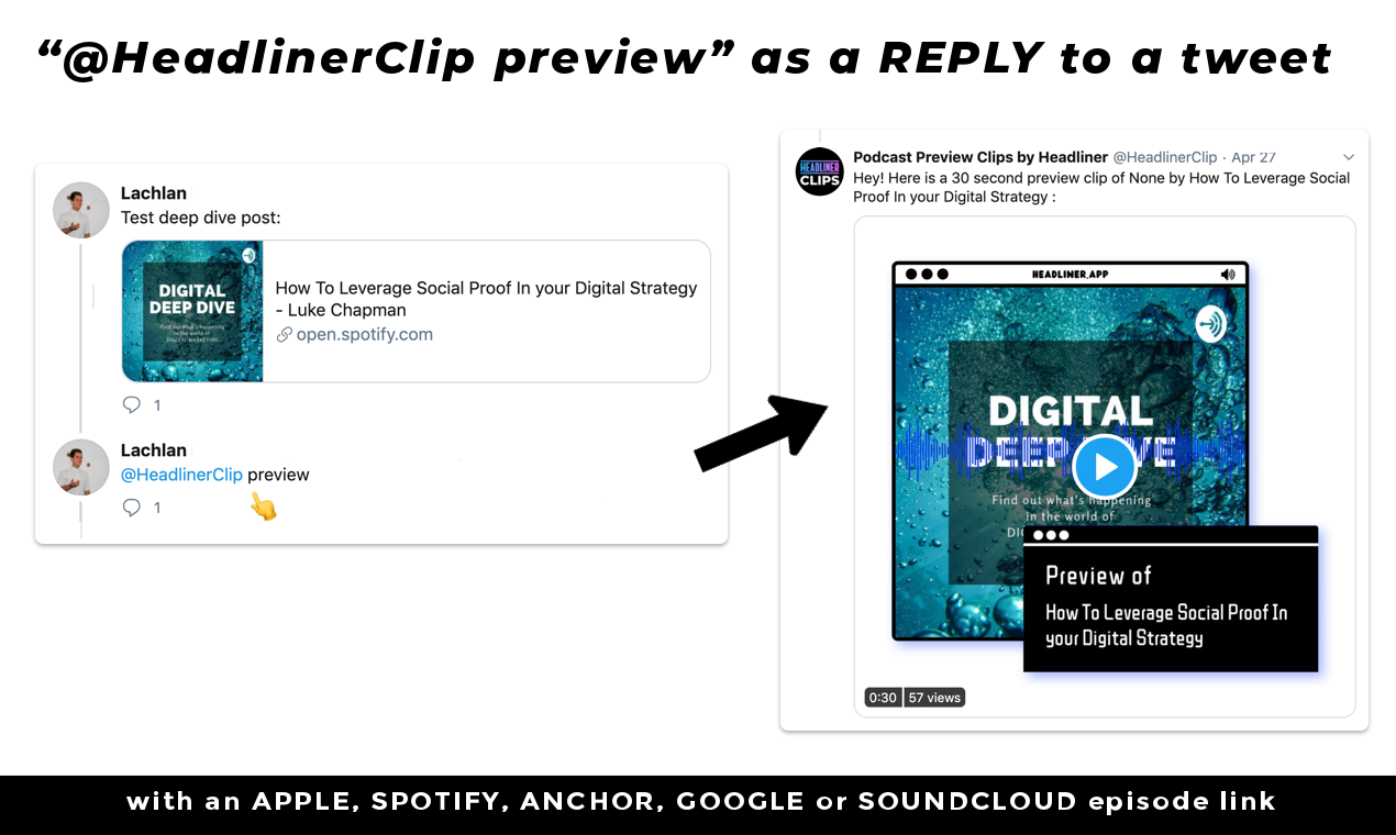 Podcast Preview Bot by Headliner gallery image