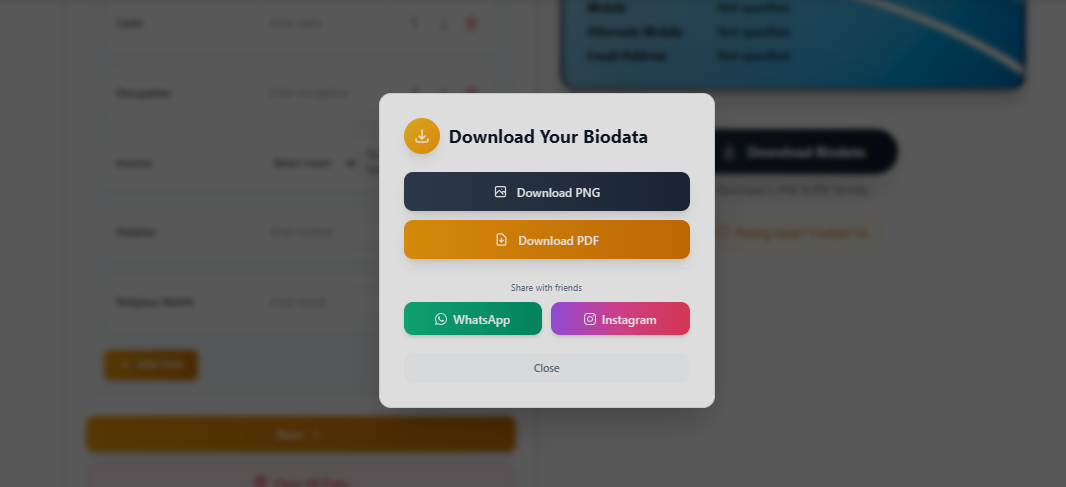 Wedding Biodata Maker gallery image