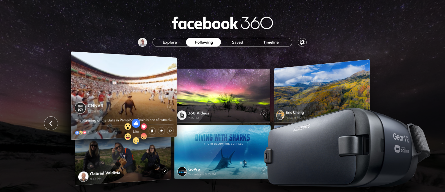 Facebook 360 for Gear VR gallery image