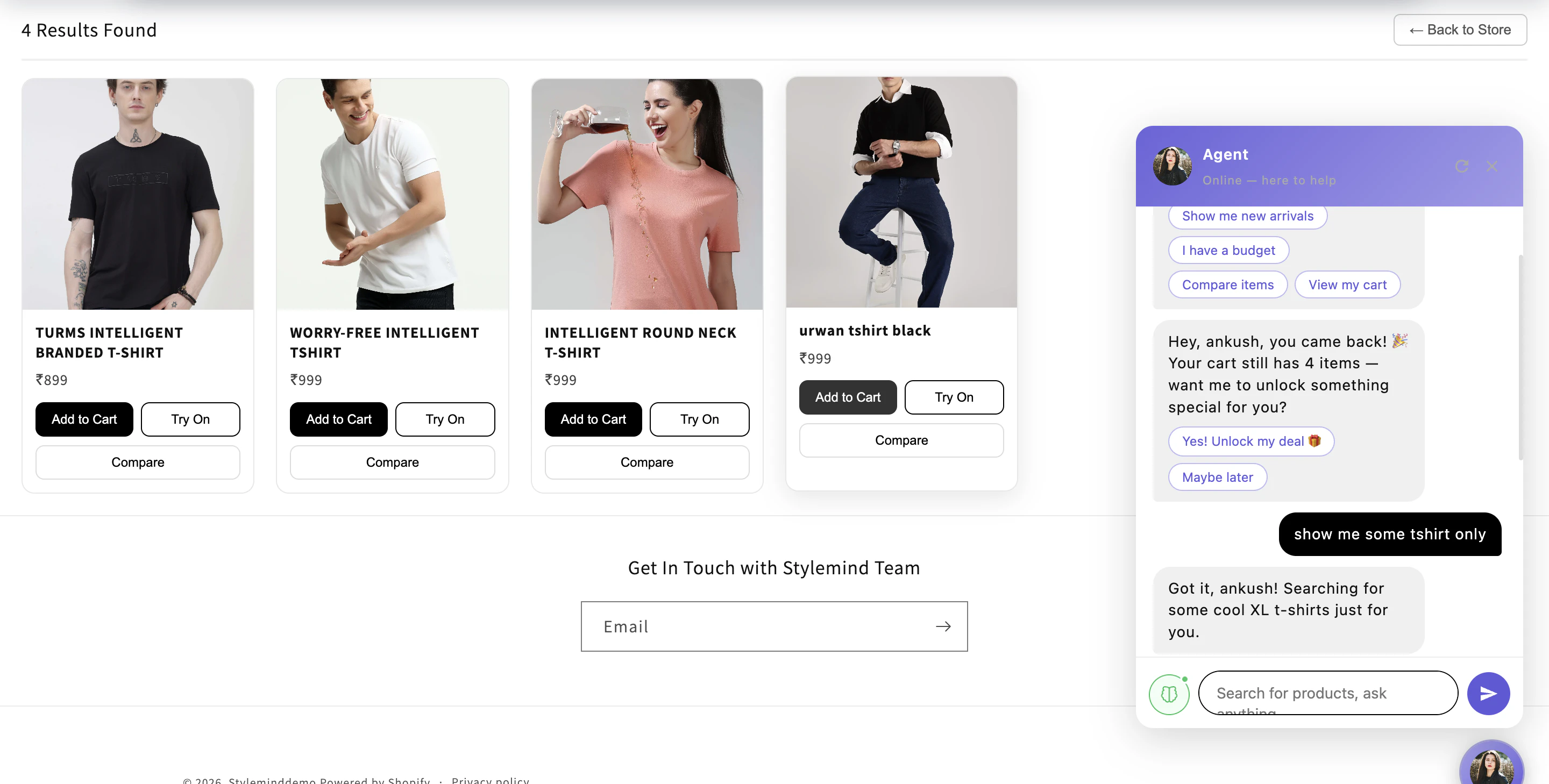 StyleMind Autonomous Shopping agent 截图