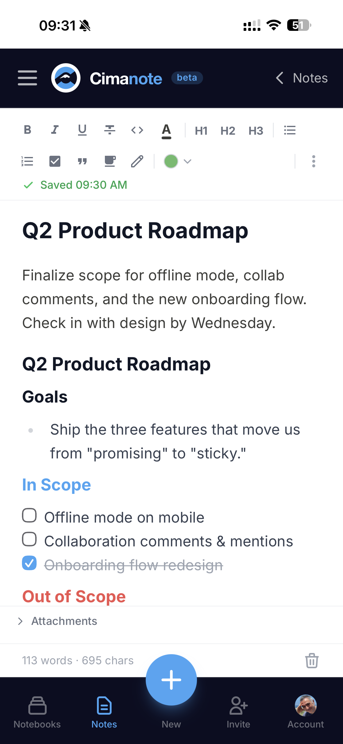 Cimanote gallery image