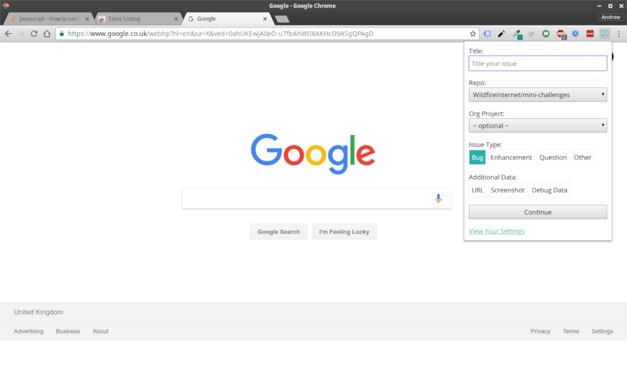 Quick add issue to GitHub gallery image
