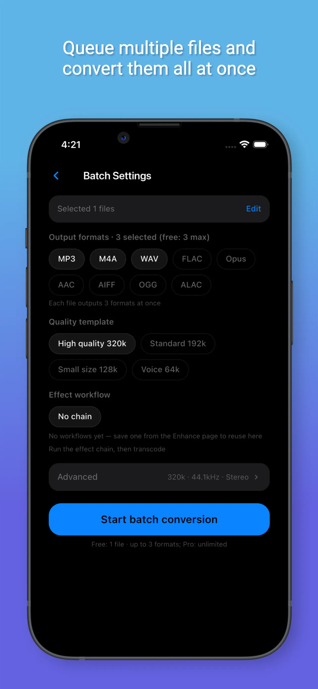 ToneScoop – On-device Video to MP3 截图 4