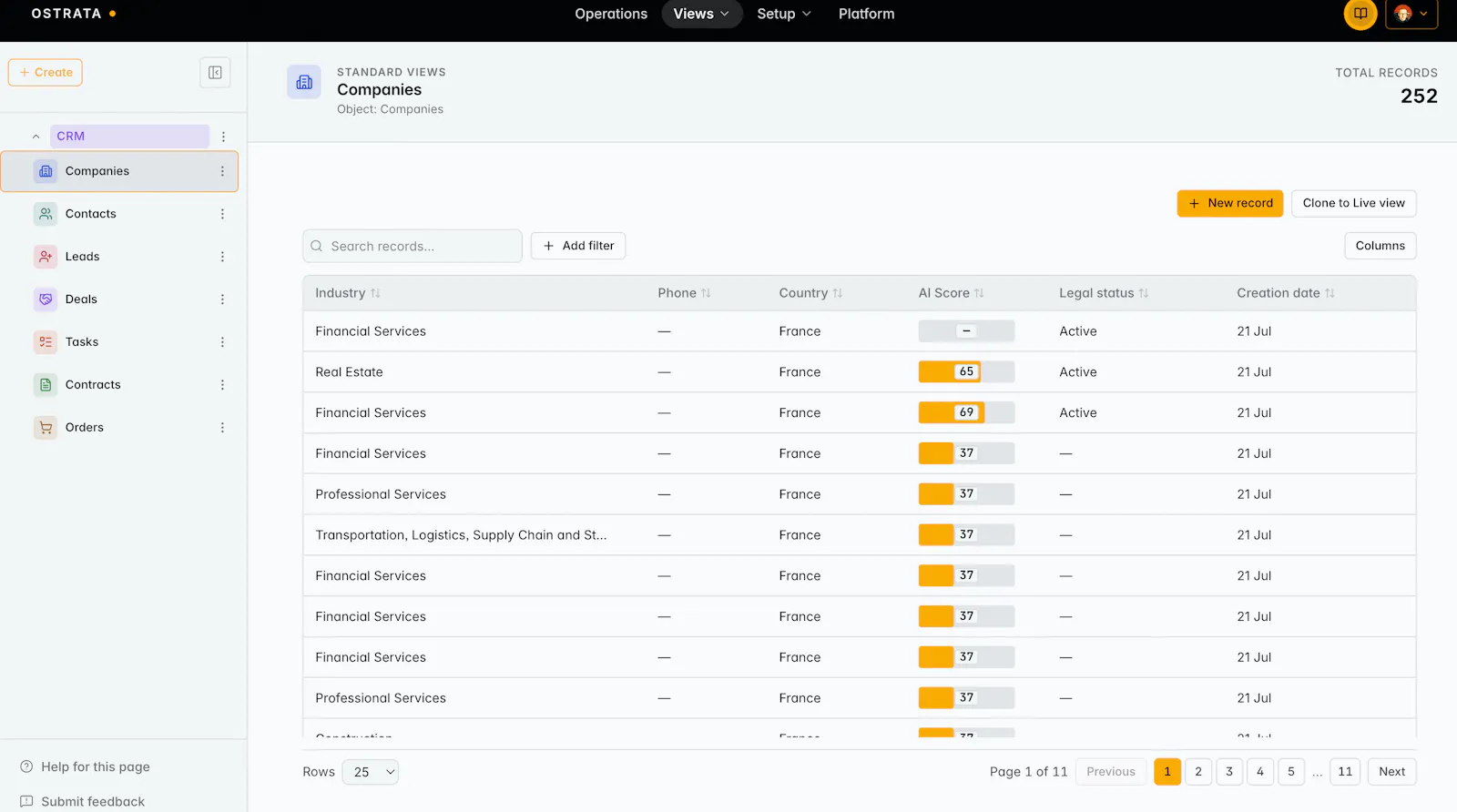 OSTRATA AI CRM screenshot 4