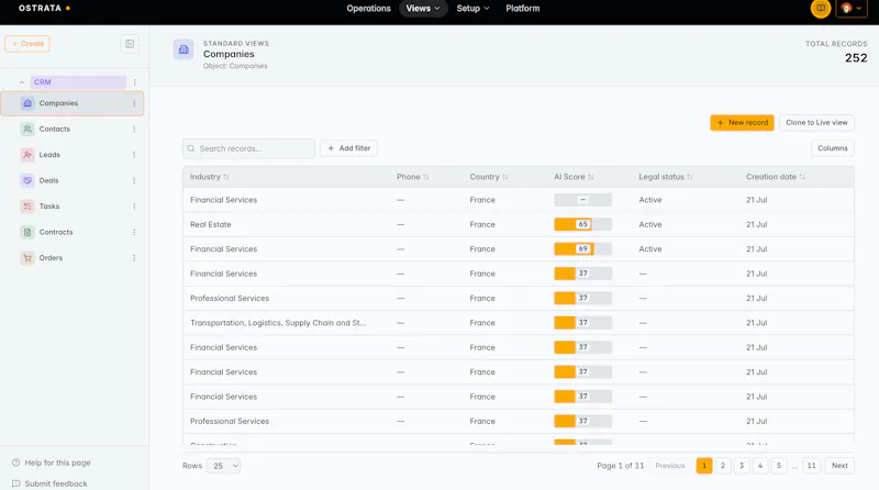 OSTRATA AI CRM screenshot 4