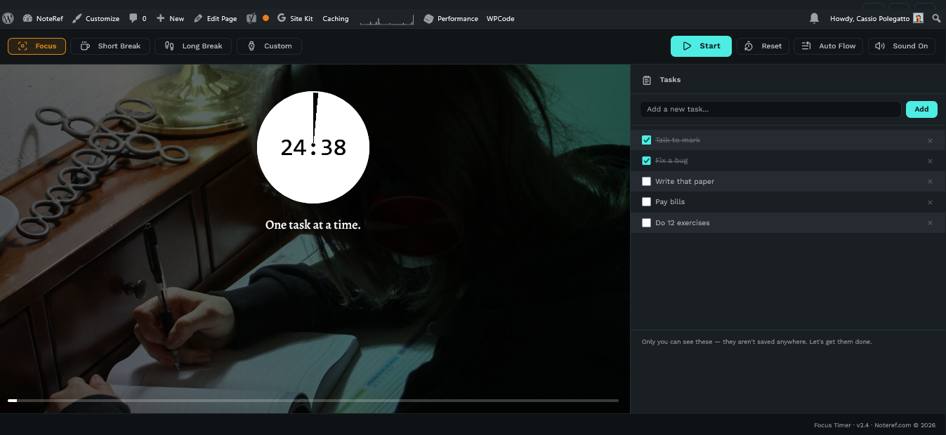Focus Timer - Pomodoro Tool - Noteref