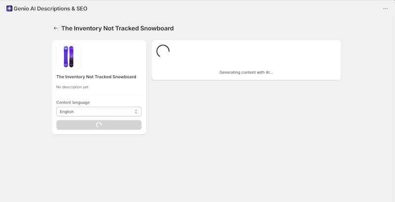 Genio AI Description & Seo screenshot 4