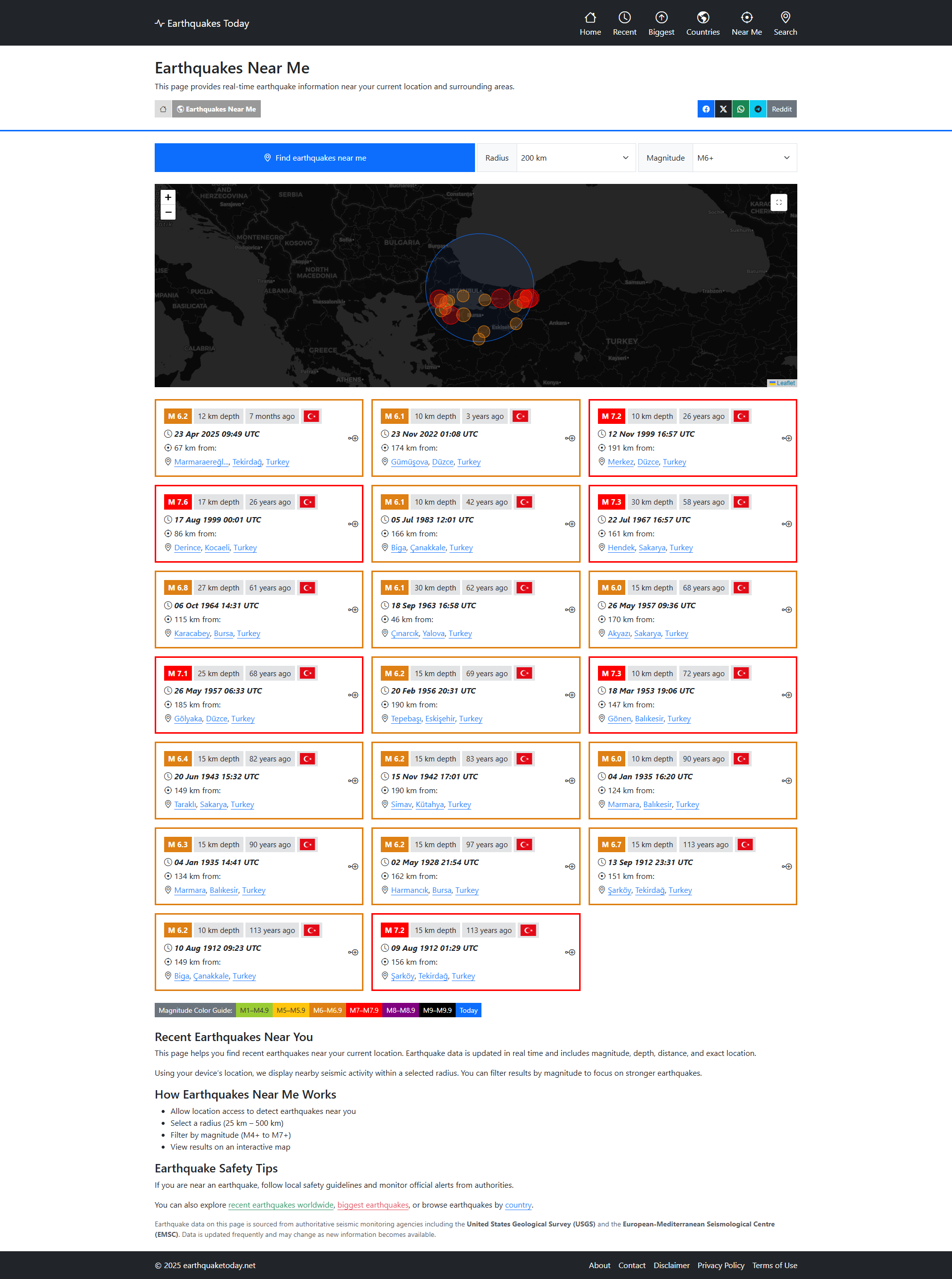 Earthquakes Today gallery image