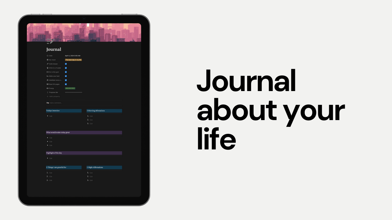 Notion Habit Tracker template gallery image