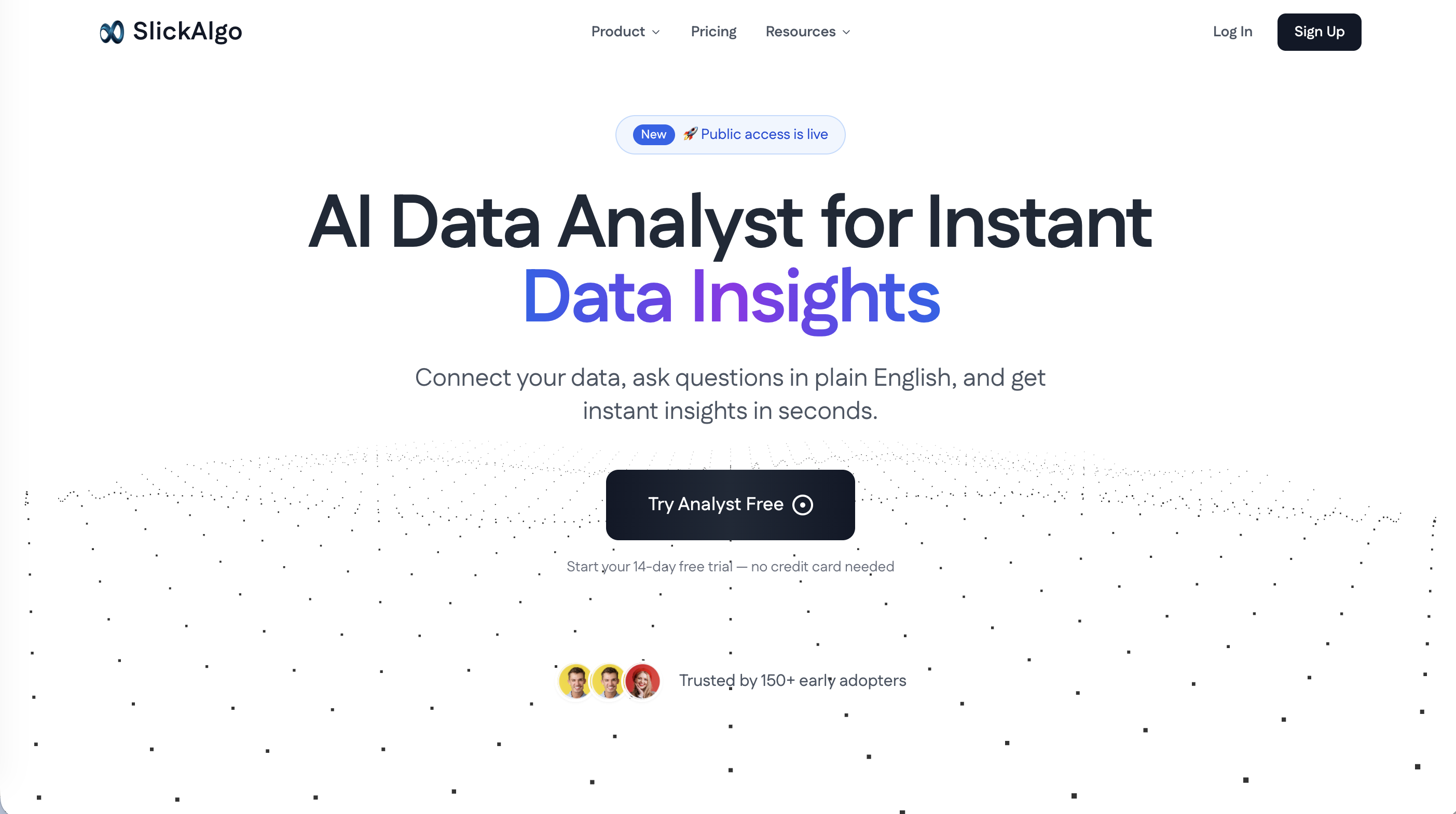 AI Data Analyst - Main screenshot showing features and interface