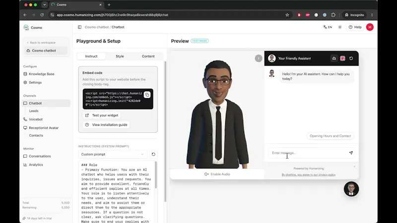 Cosmo screenshot 1 (video preview)