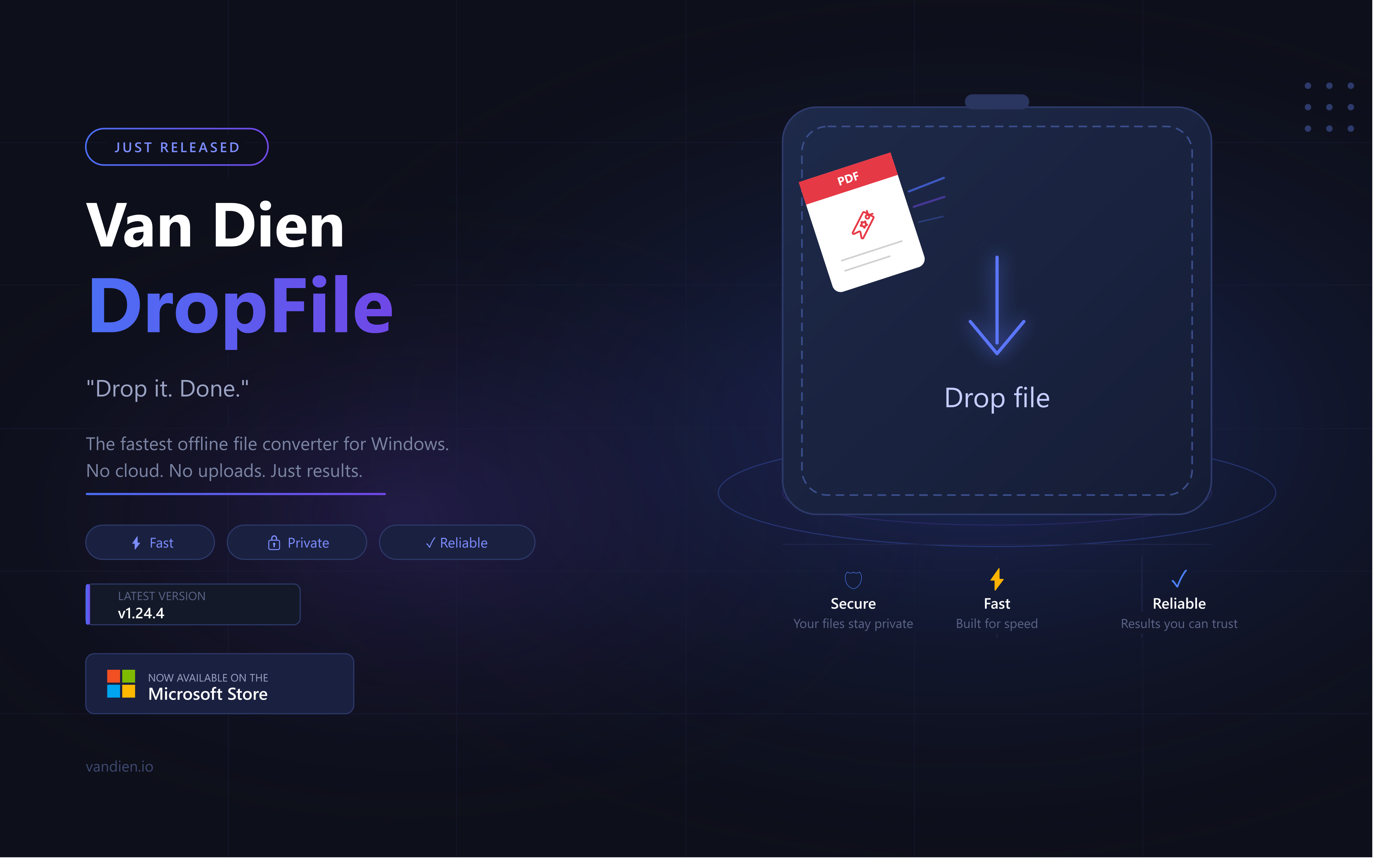 VanDien.io DropFile gallery image