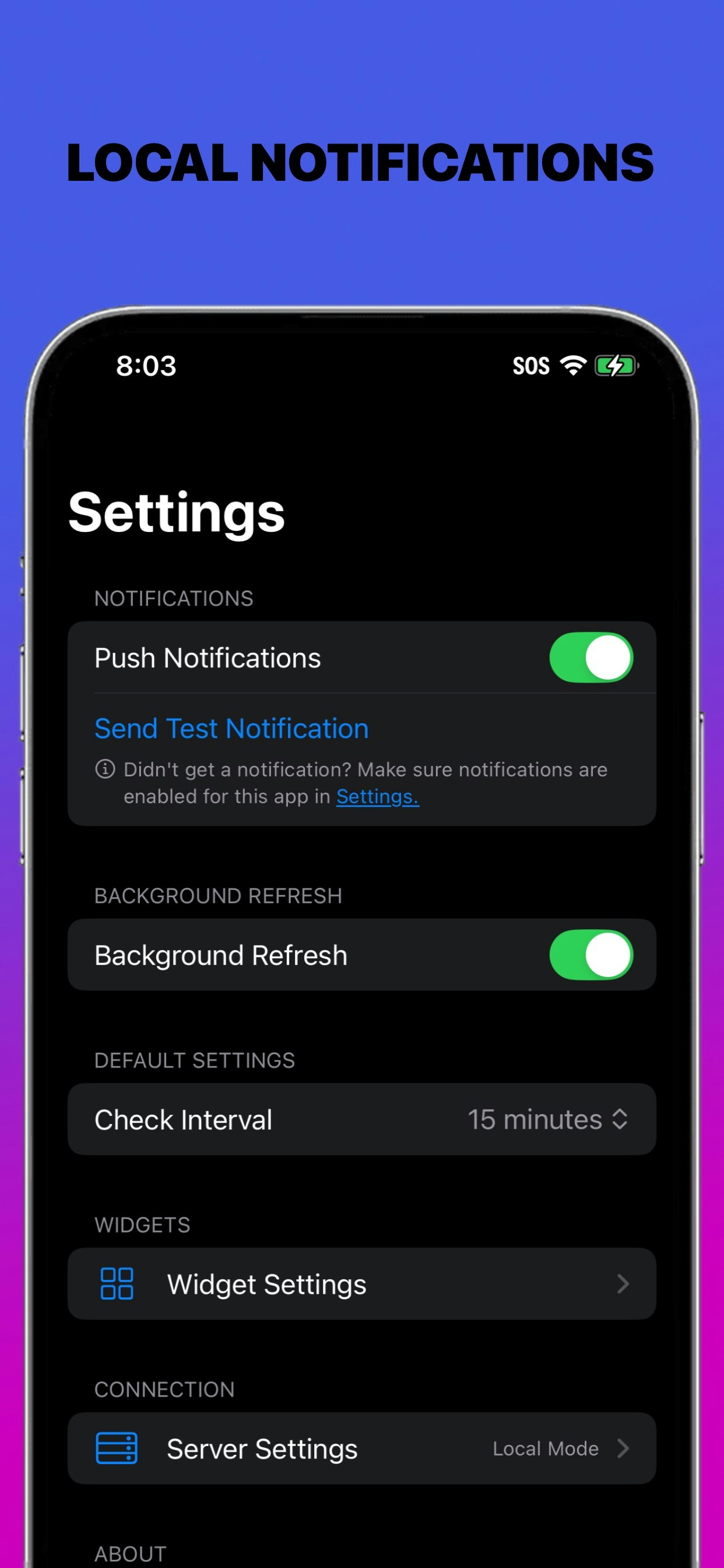Notify! The web, script and feed monitor gallery image