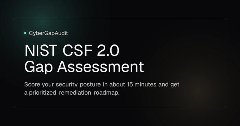 CyberGapAudit screenshot 1