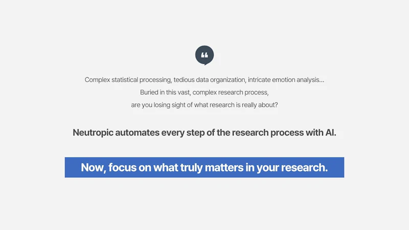Neutropic: Your AI User Research Lab screenshot 1