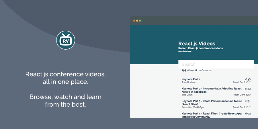 React.js Videos gallery image