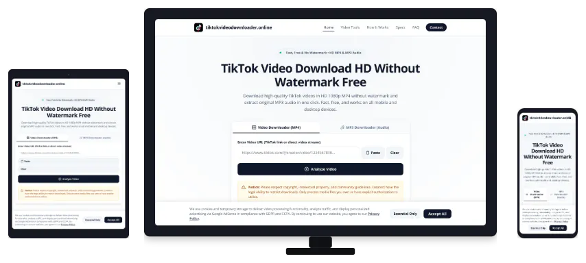 tiktokvideodownloader.online gallery image