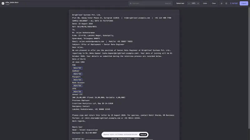 maskyourdocs screenshot 3