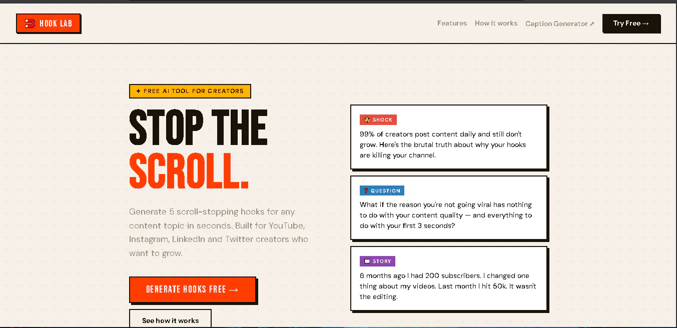Banner del producto Hook Lab