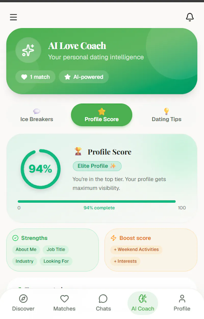 AI Dating App screenshot 7