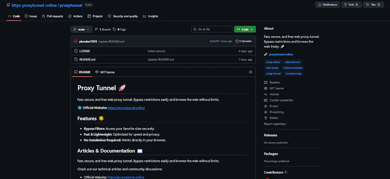 Proxy Tunnel: Bypass Restrictions screenshot 3