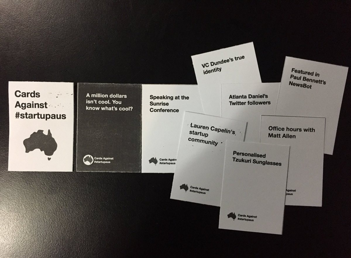Cards Against #StartupAus