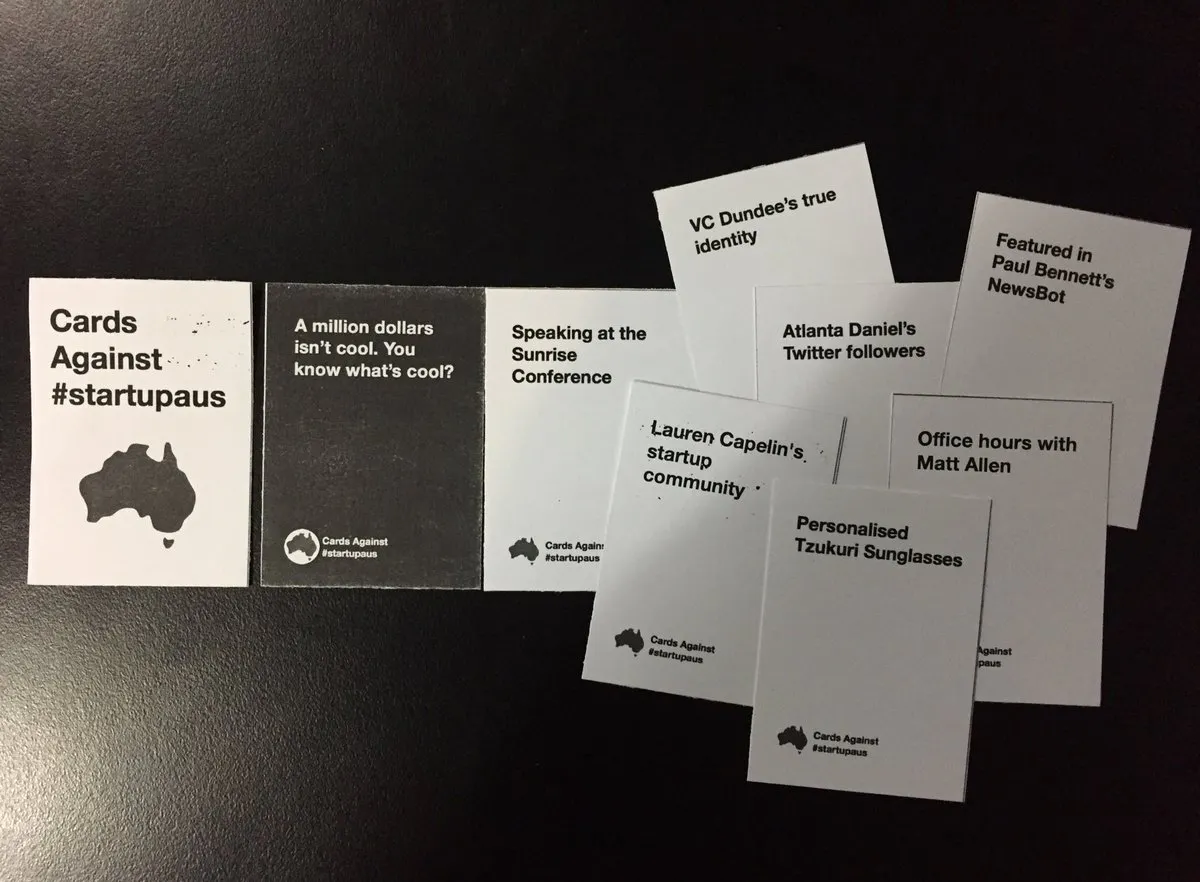 Cards Against #StartupAus
