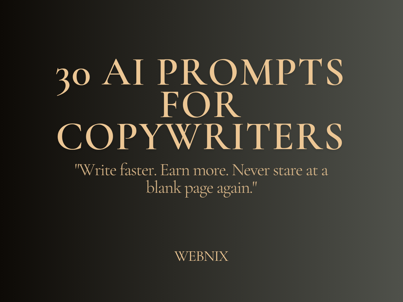 30 AI Prompts for Copywriters