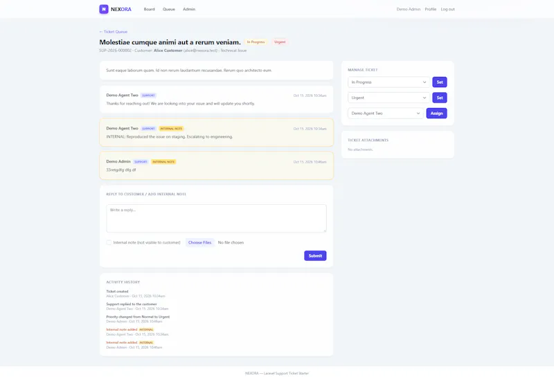 Laravel Support Portal Starter Kit screenshot 4