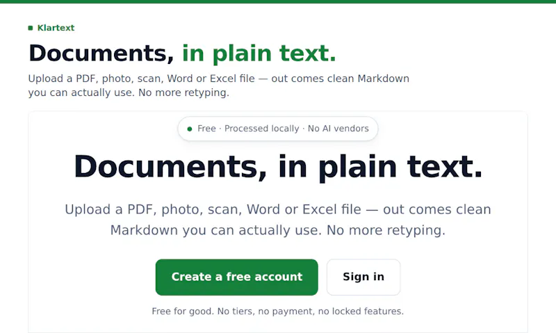 Klartext screenshot 1