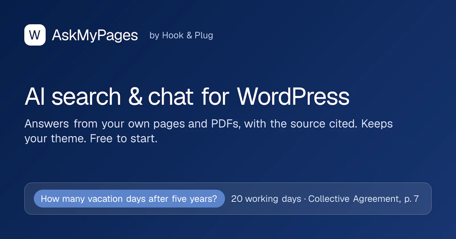 AskMyPages screenshot 1