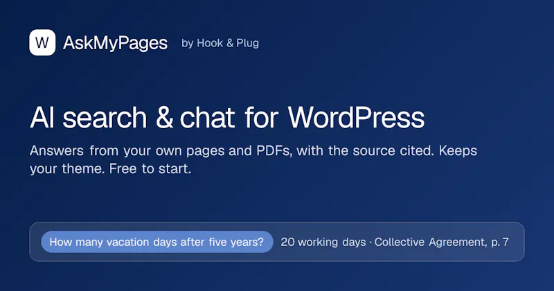 AskMyPages screenshot 1